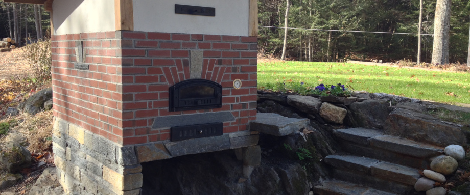 Outdoor wood fired oven